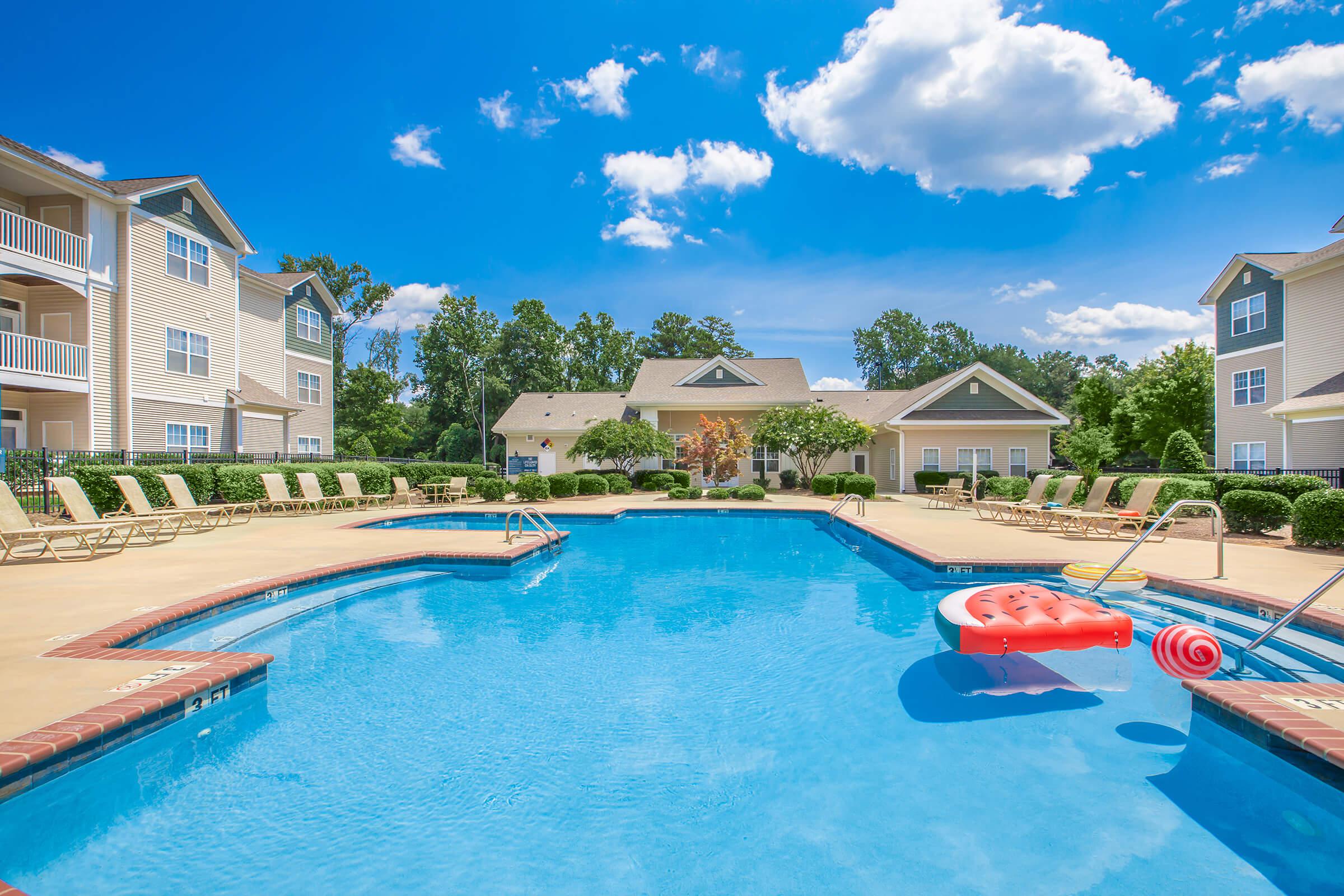 Hang out by the poolside at Whisper Creek in Rock Hill, South Carolina.