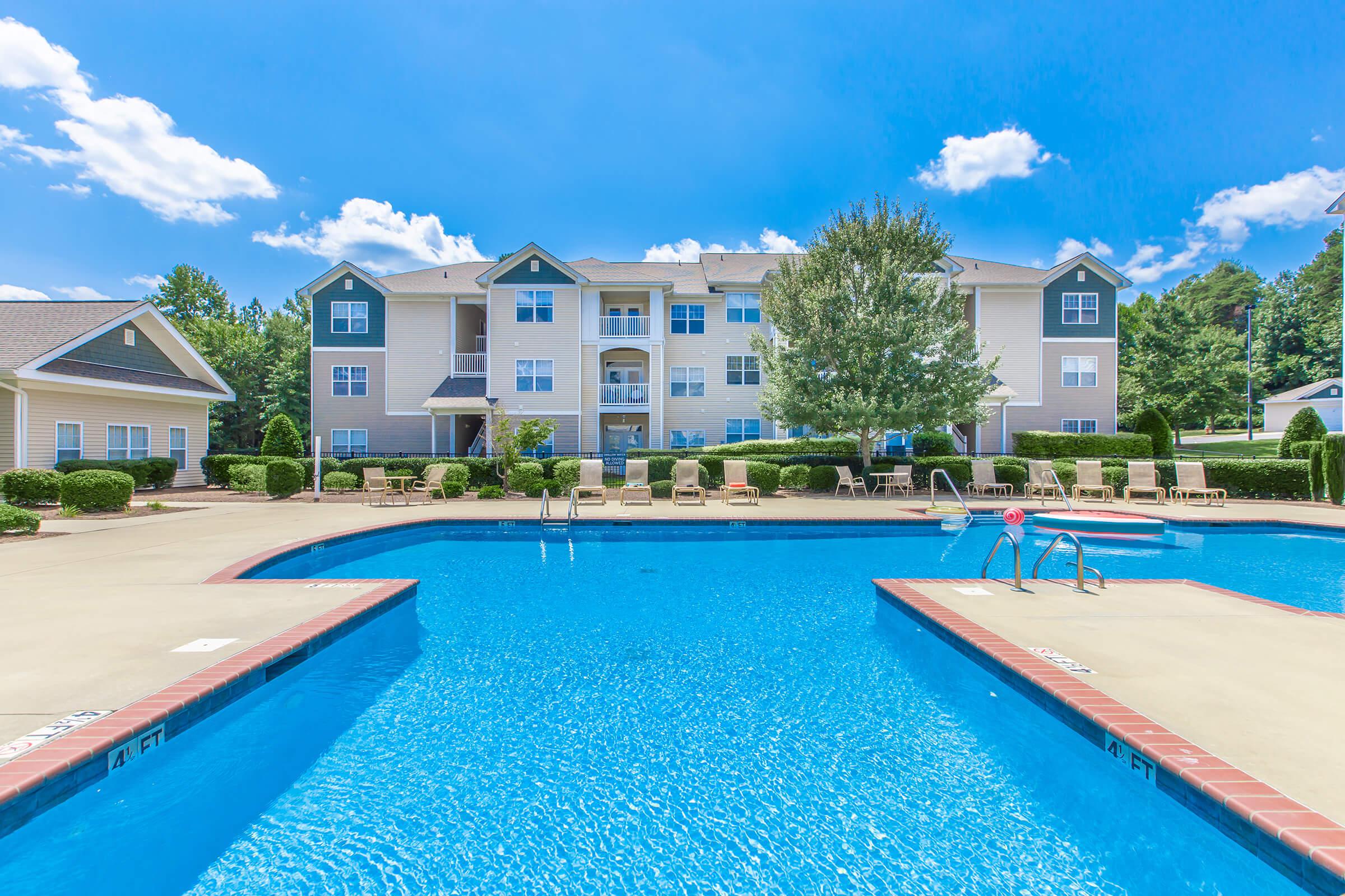 Soak up the sun by the shimmering swimming pool at Whisper Creek in Rock Hill, SC.