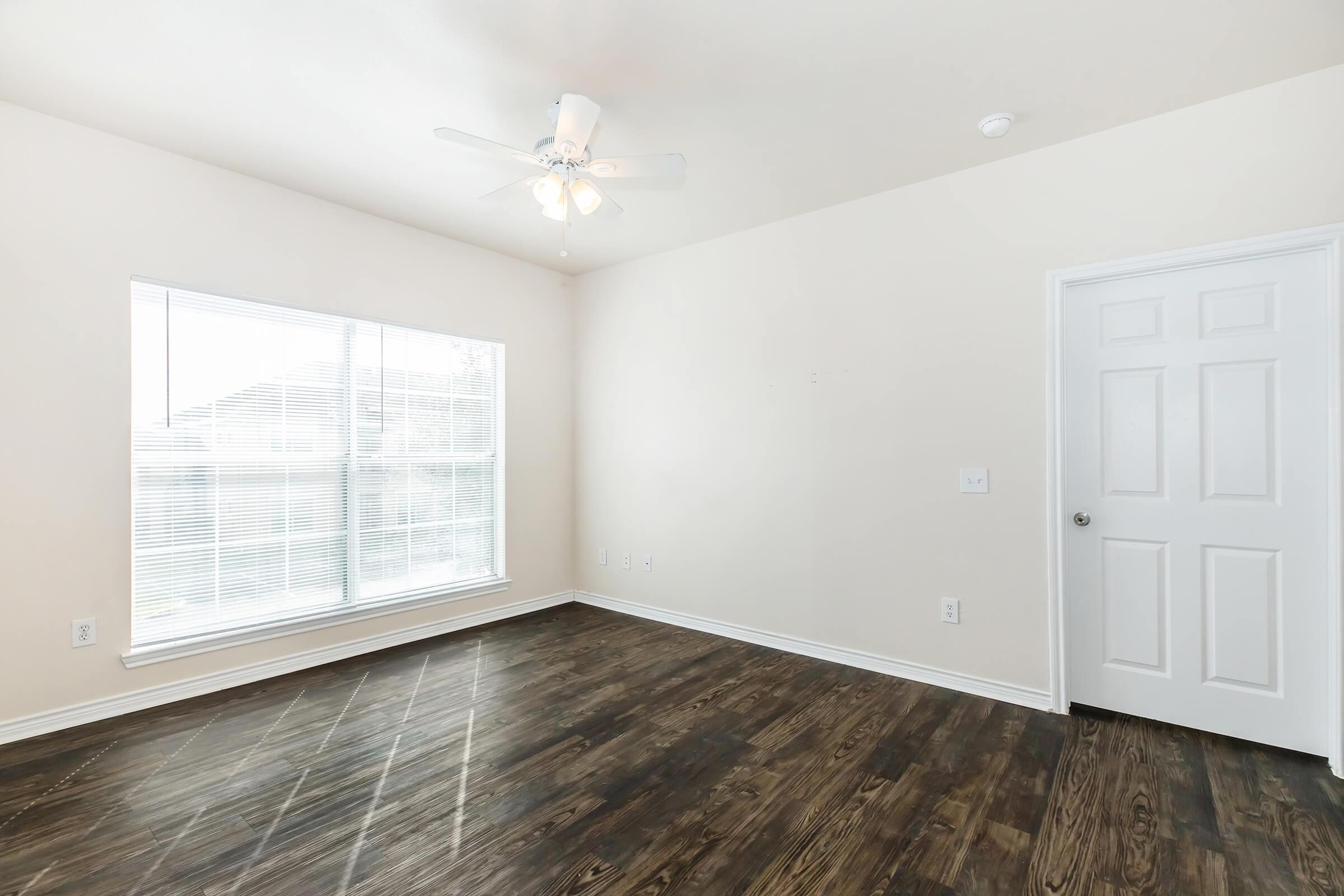 a room with a wooden floor