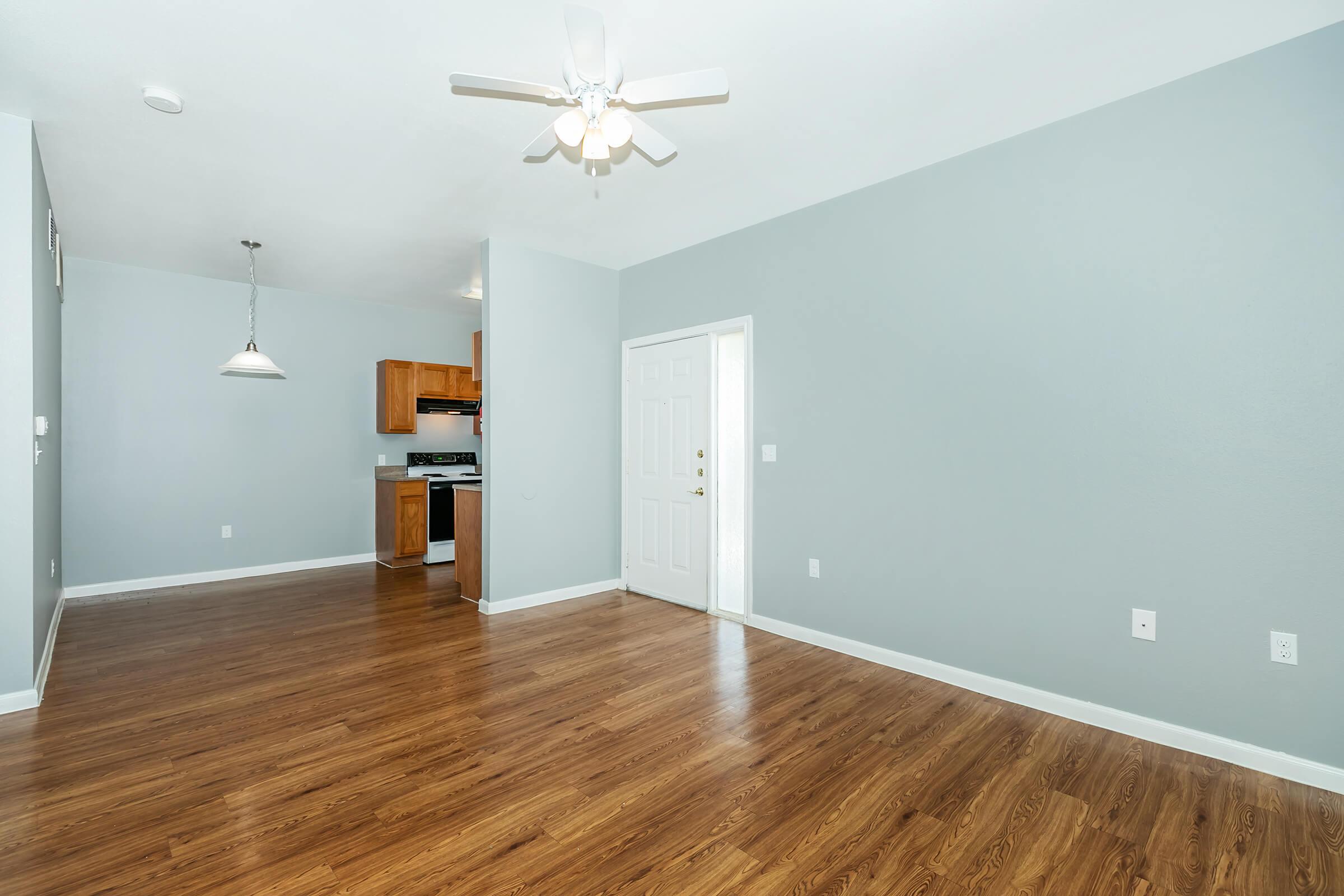 a room with a wooden floor