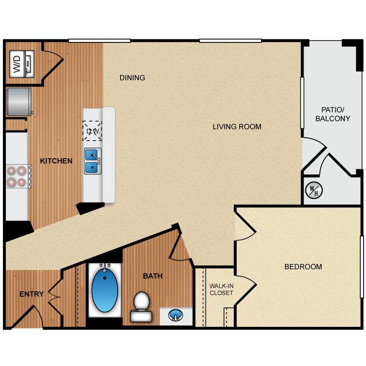Floor plan image of 1E1