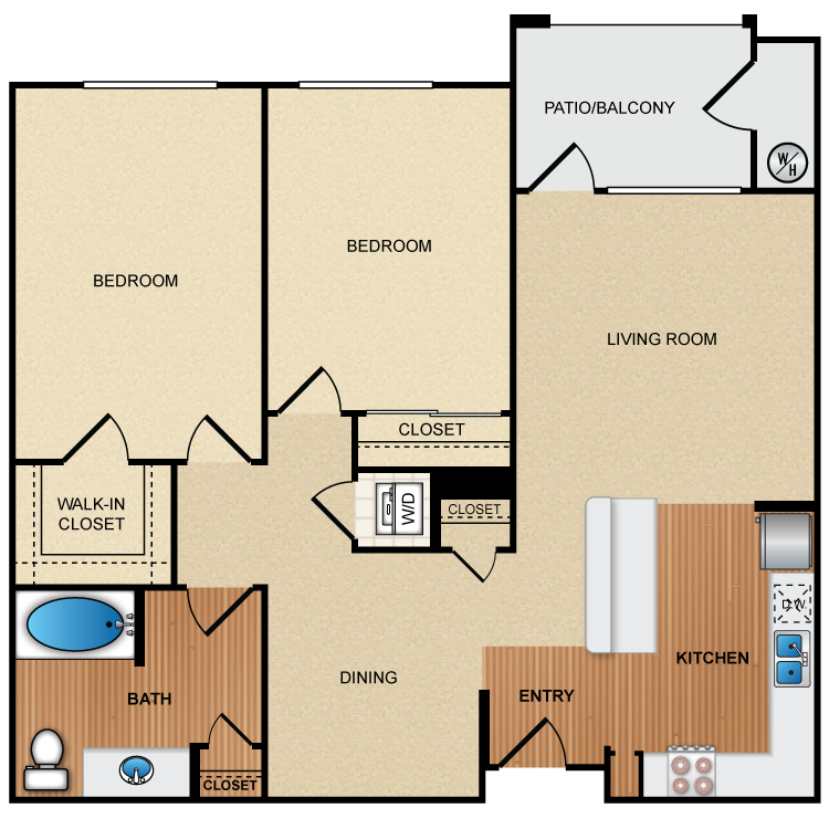 Floor plan image of 2B1