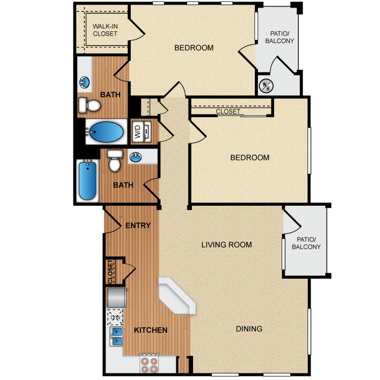 Floor plan image of 2C2