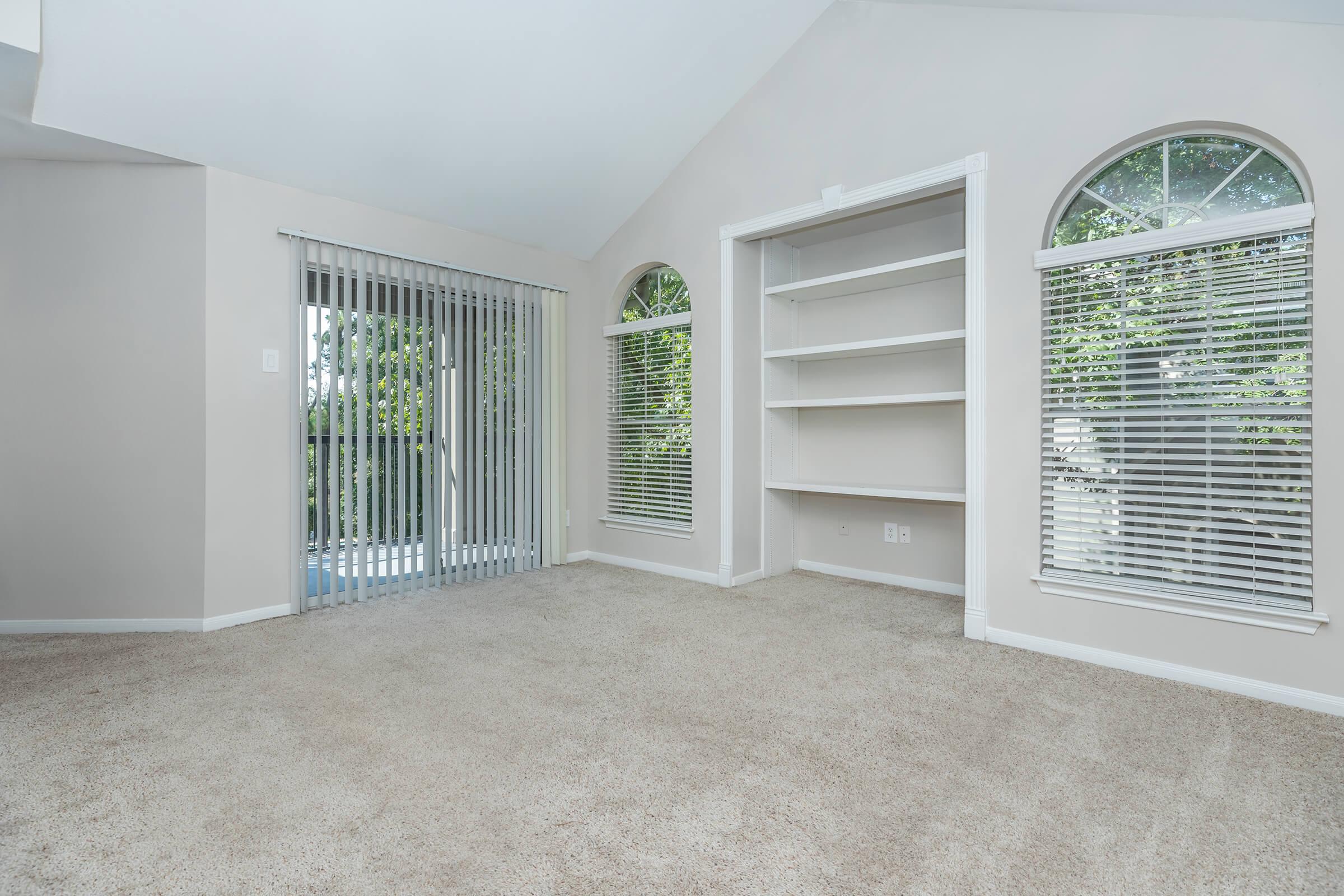 a building with a window in a room