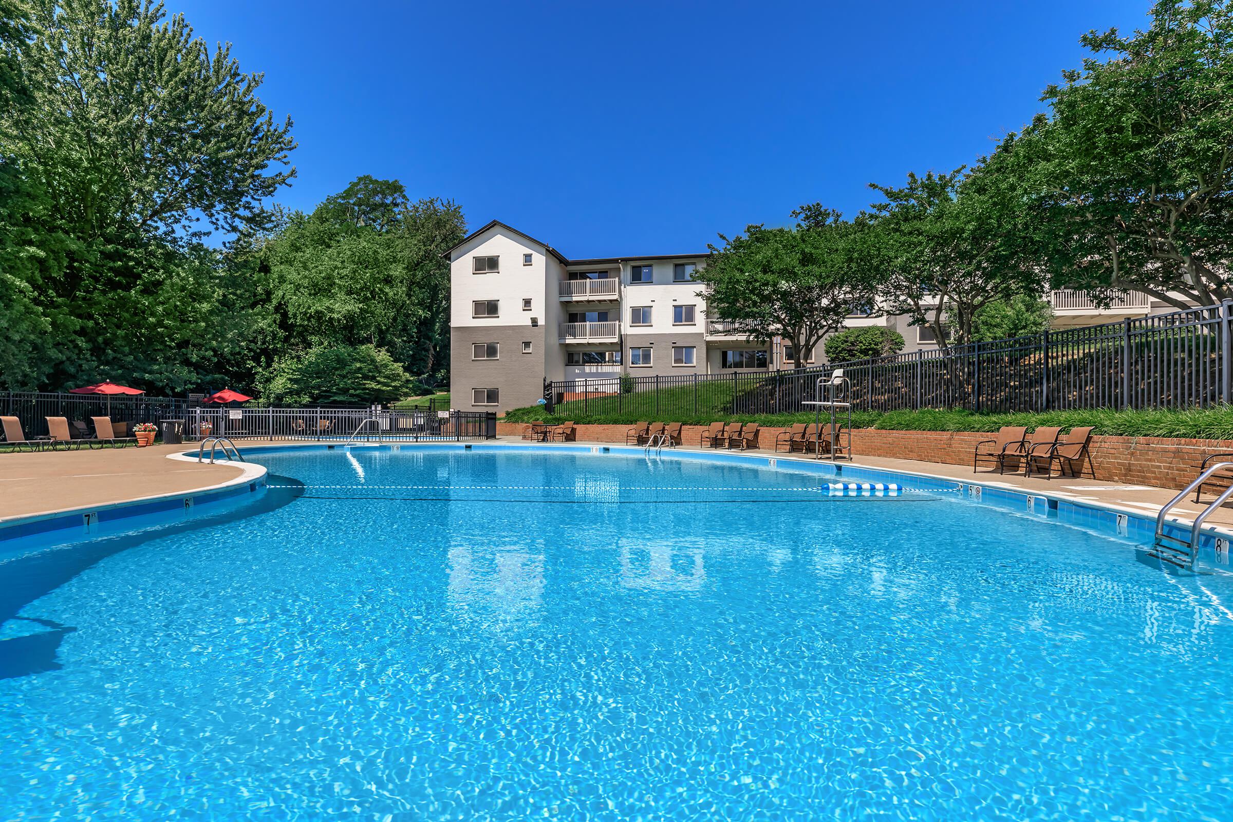 Pool at The Allante Apartments in Alexandria, VA