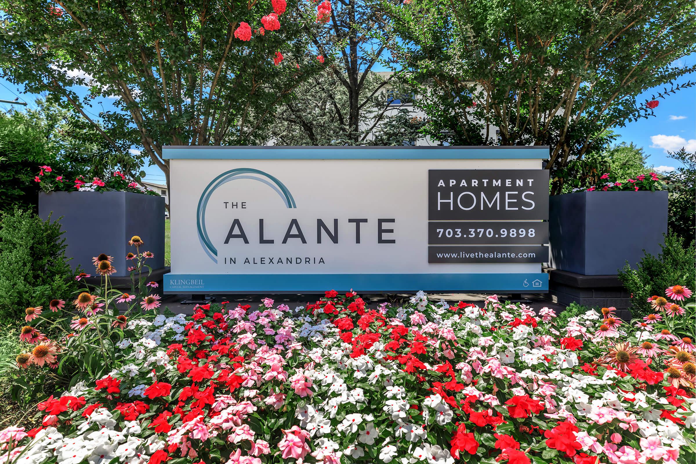 Landscaping at The Allante Apartments in Alexandria, VA