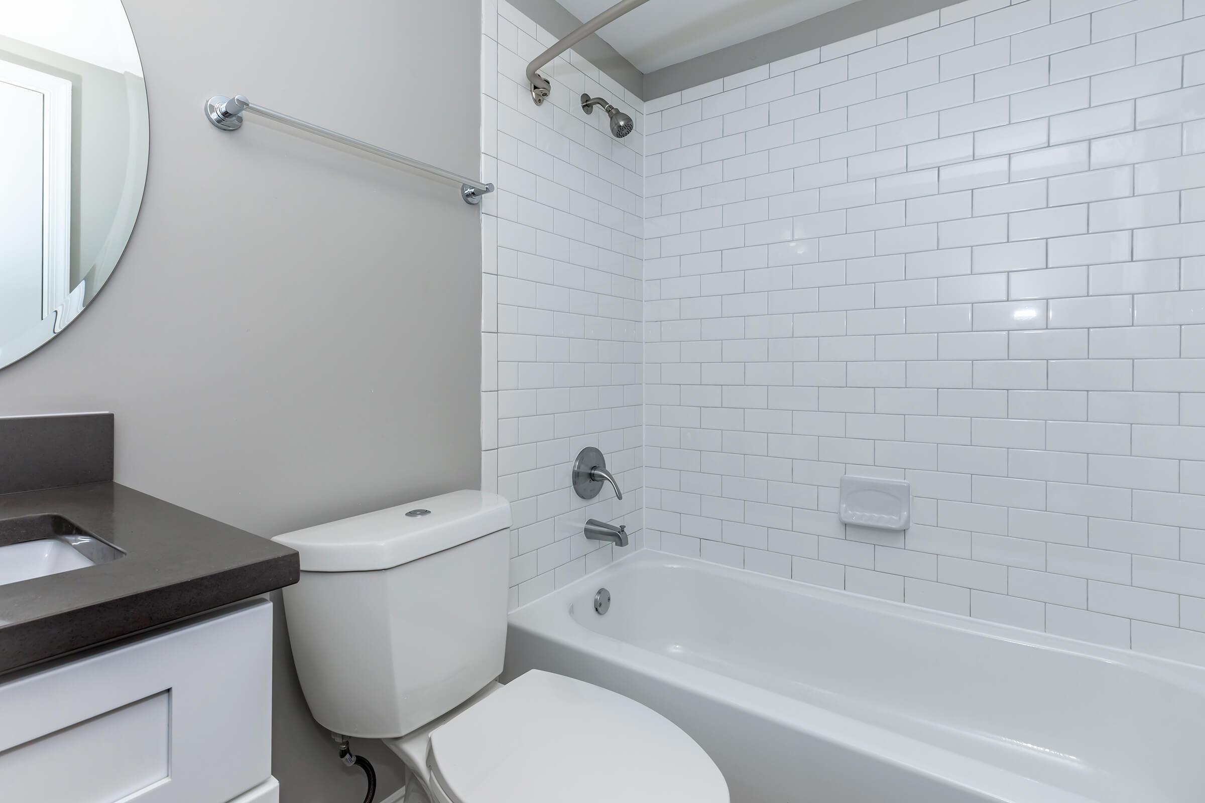 Bathroom at The Allante Apartments in Alexandria, VA