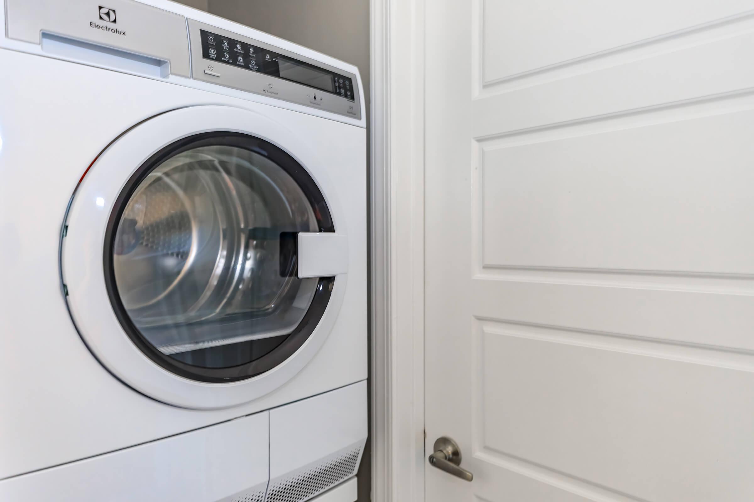 Laundry room at The Allante Apartments in Alexandria, VA