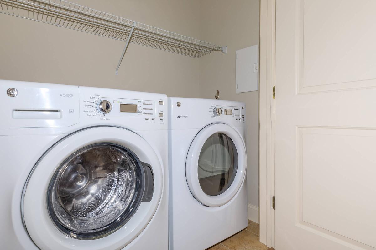 a washer in a kitchen