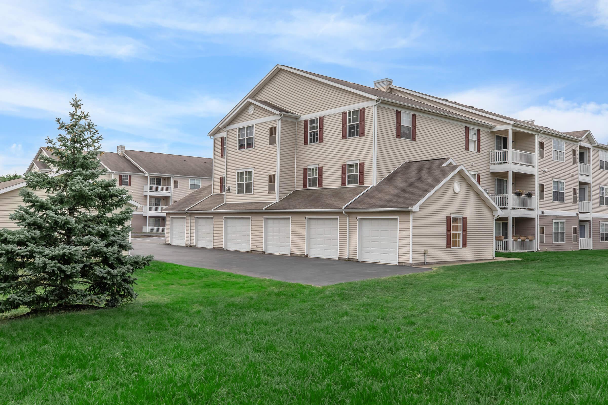 a large lawn in front of a house