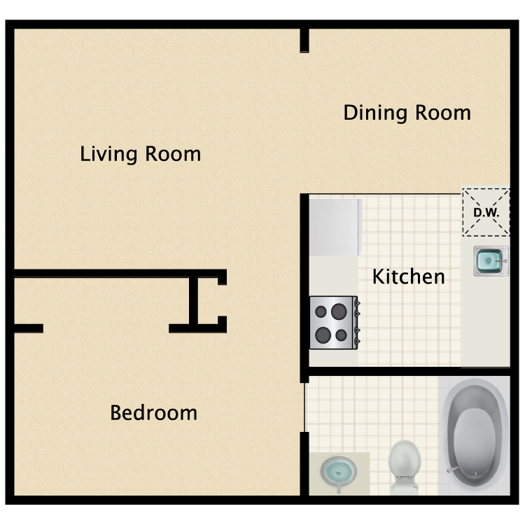 Floor plan image of Studio