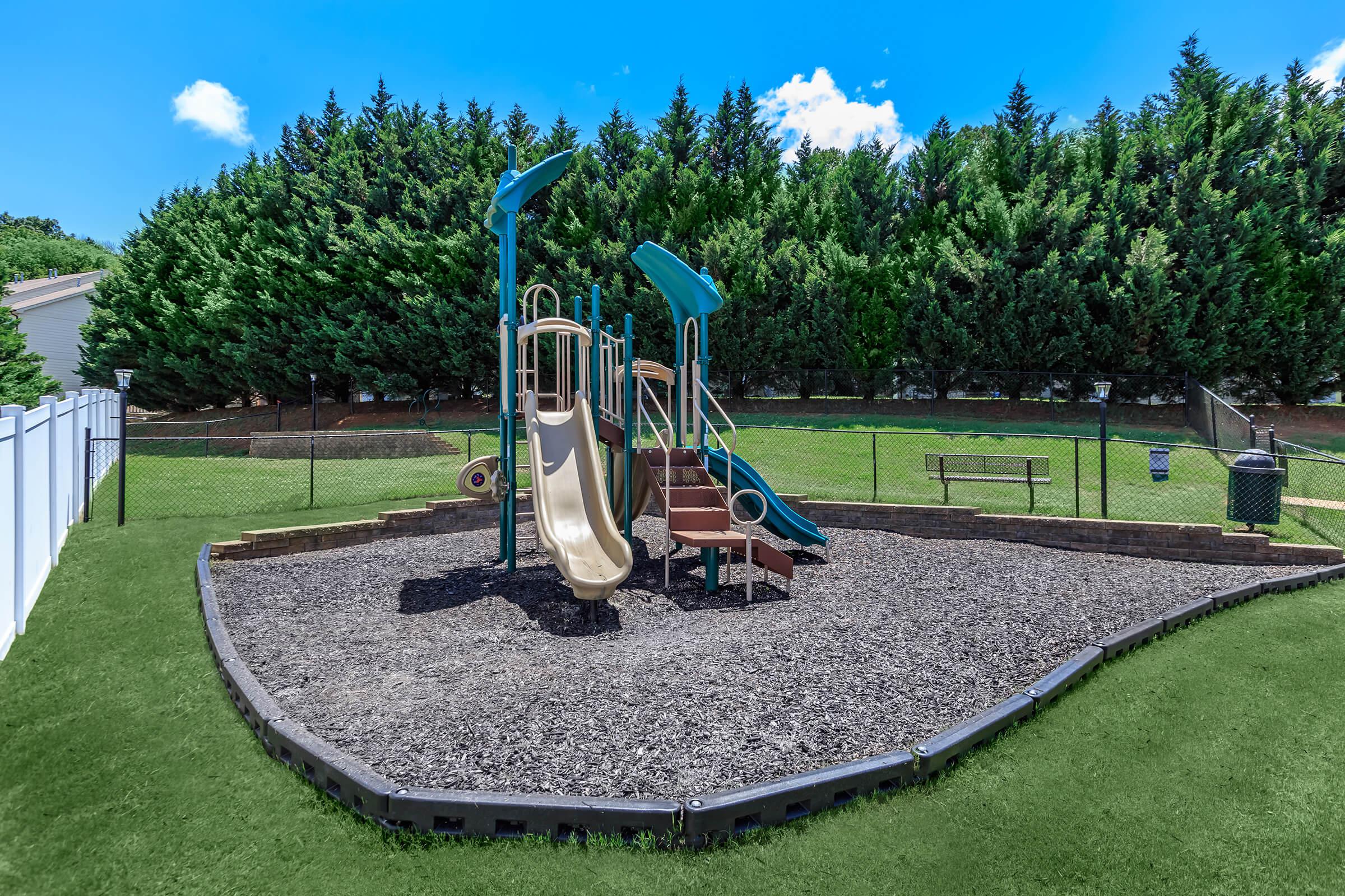 Play Area at Bluff View at Northside Apartments