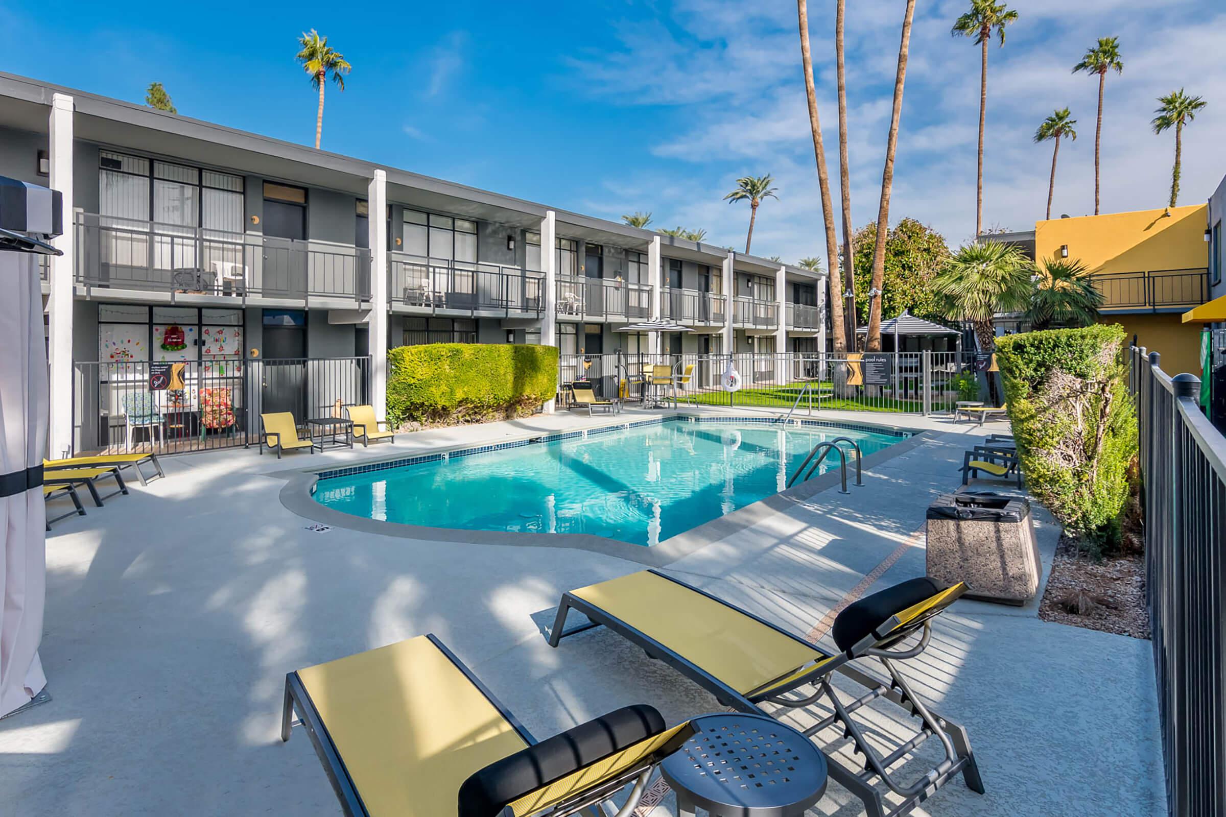 Shimmering Swimming Pool with Poolside Wi-Fi - The Marlowe Apartments - Phoenix - Arizona