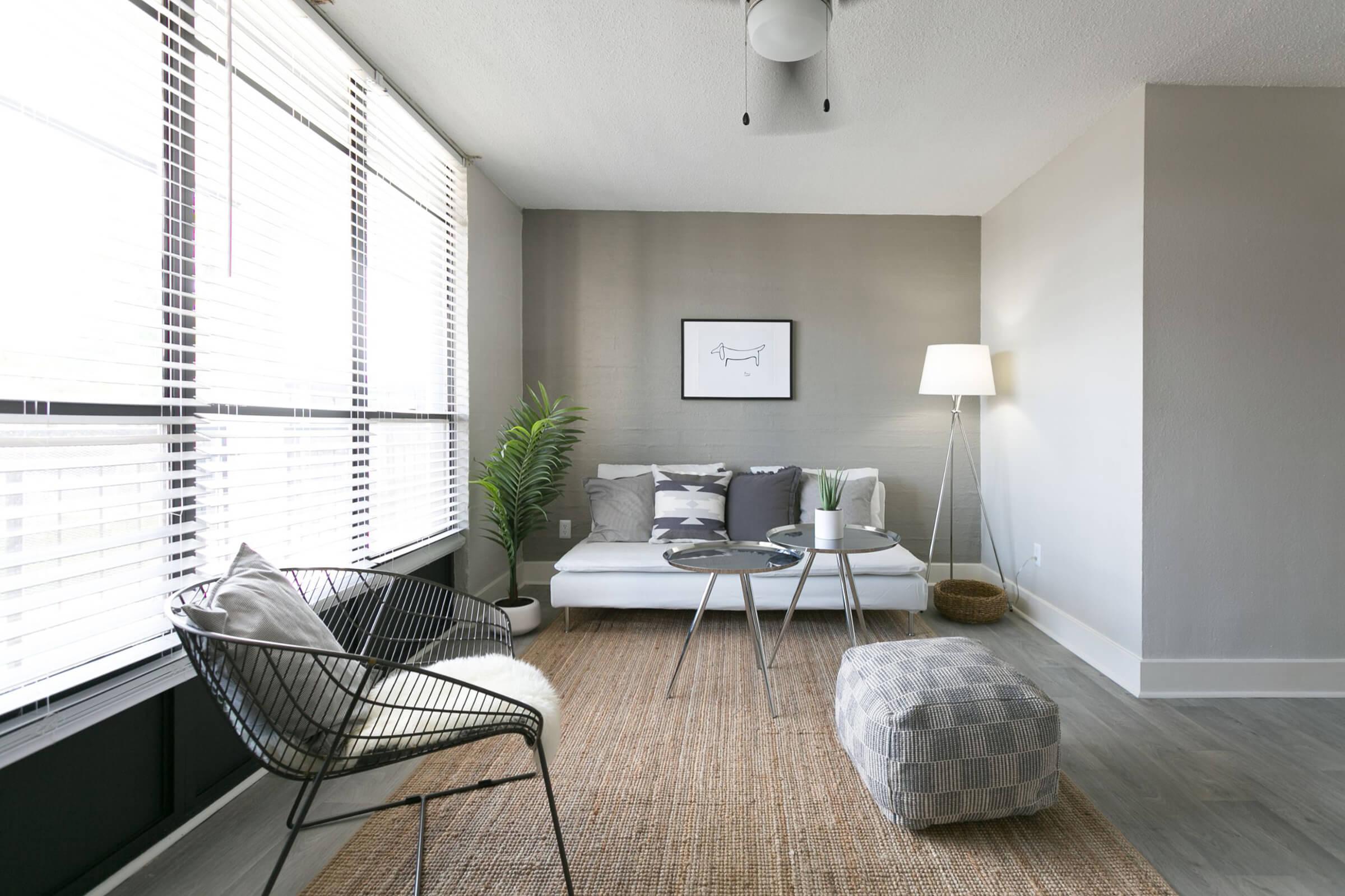Cozy Living Space with Natural Light - The Marlowe Apartments - Phoenix - Arizona