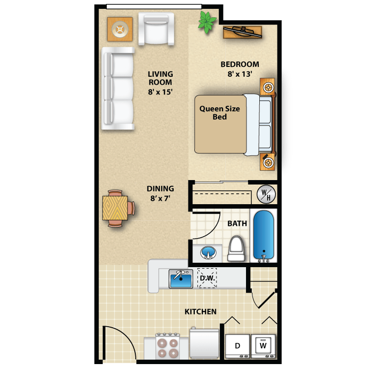 Floor plan image of Studio Interior