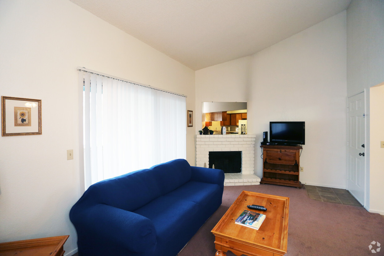 Living room with carpet