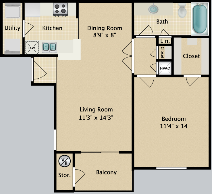 Floor plan image of Harbor