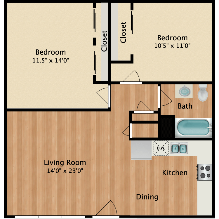 Floor plan image of The Bluebird