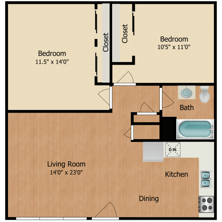 Floor plan image of The Bluebird
