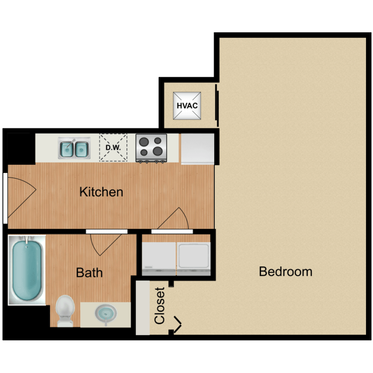 Floor plan image of Studio A