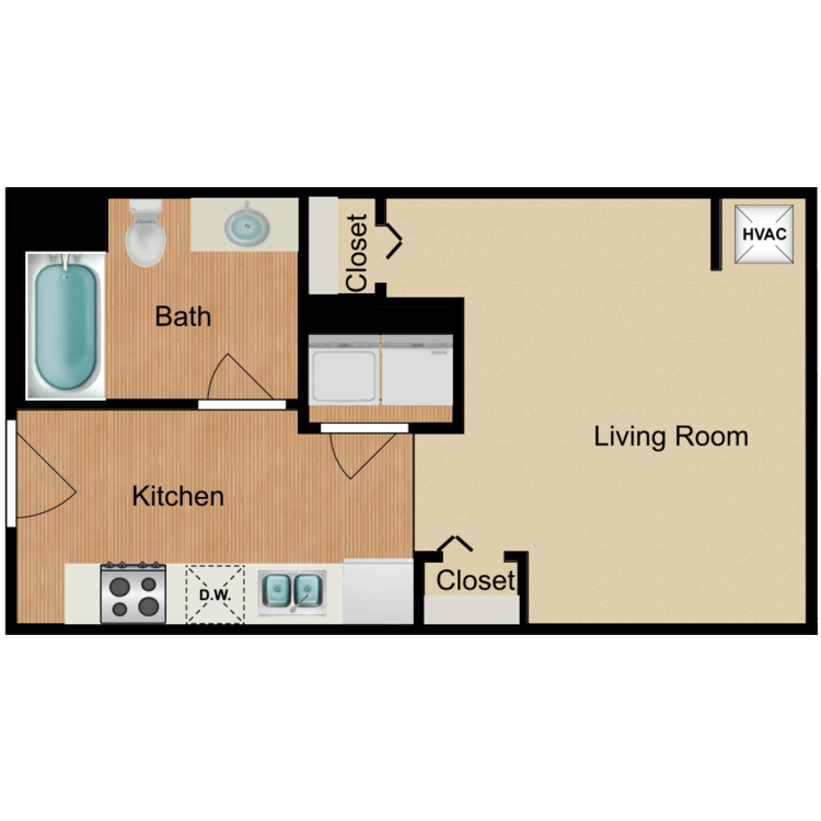 Floor plan image of Studio B