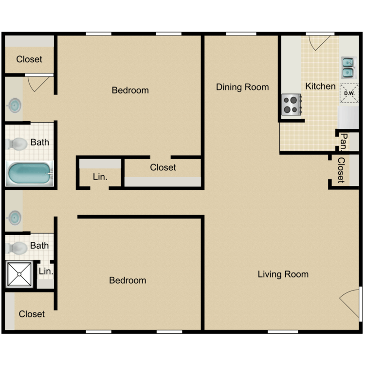 Floor plan image of 2C-HH