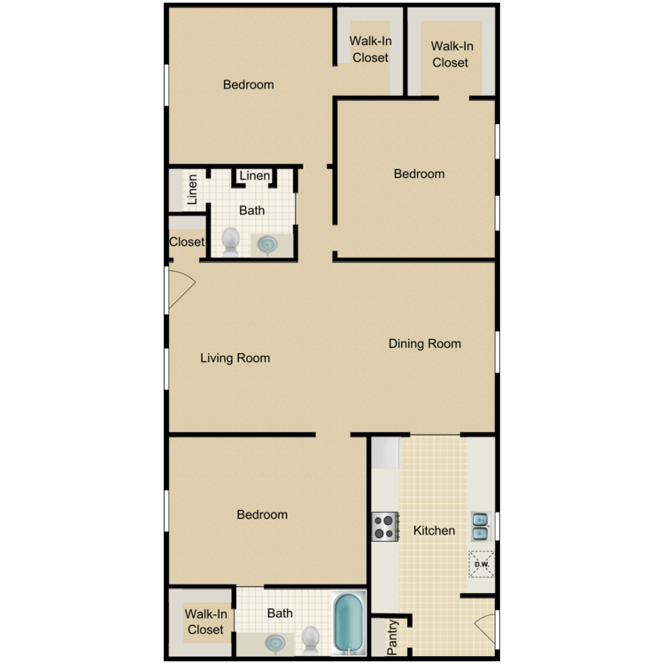 Floor plan image of 3A-HH
