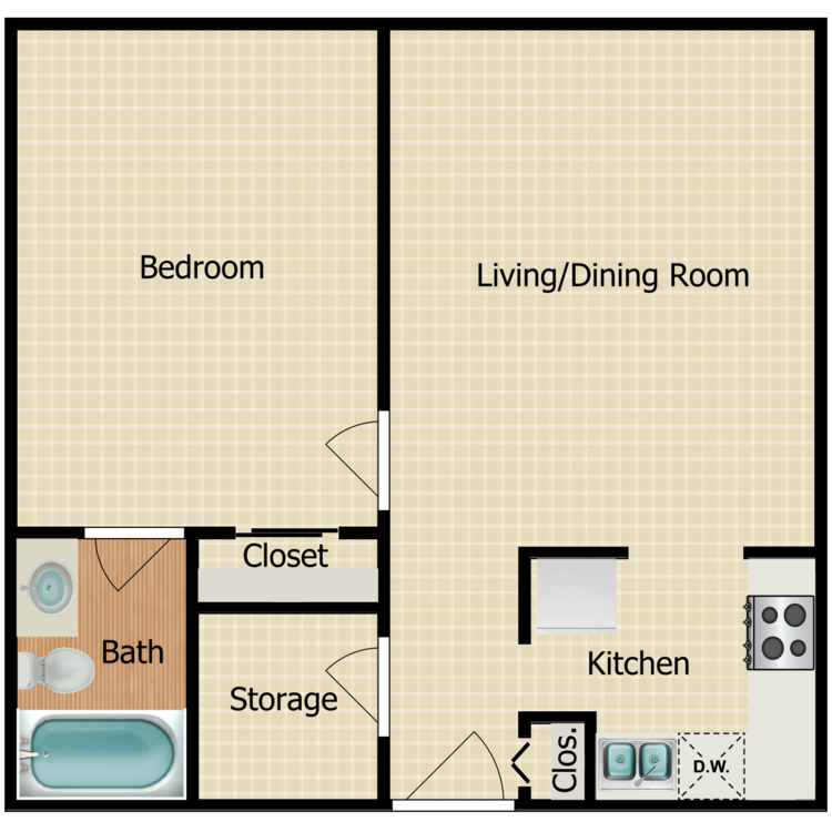 Floor plan image of A1