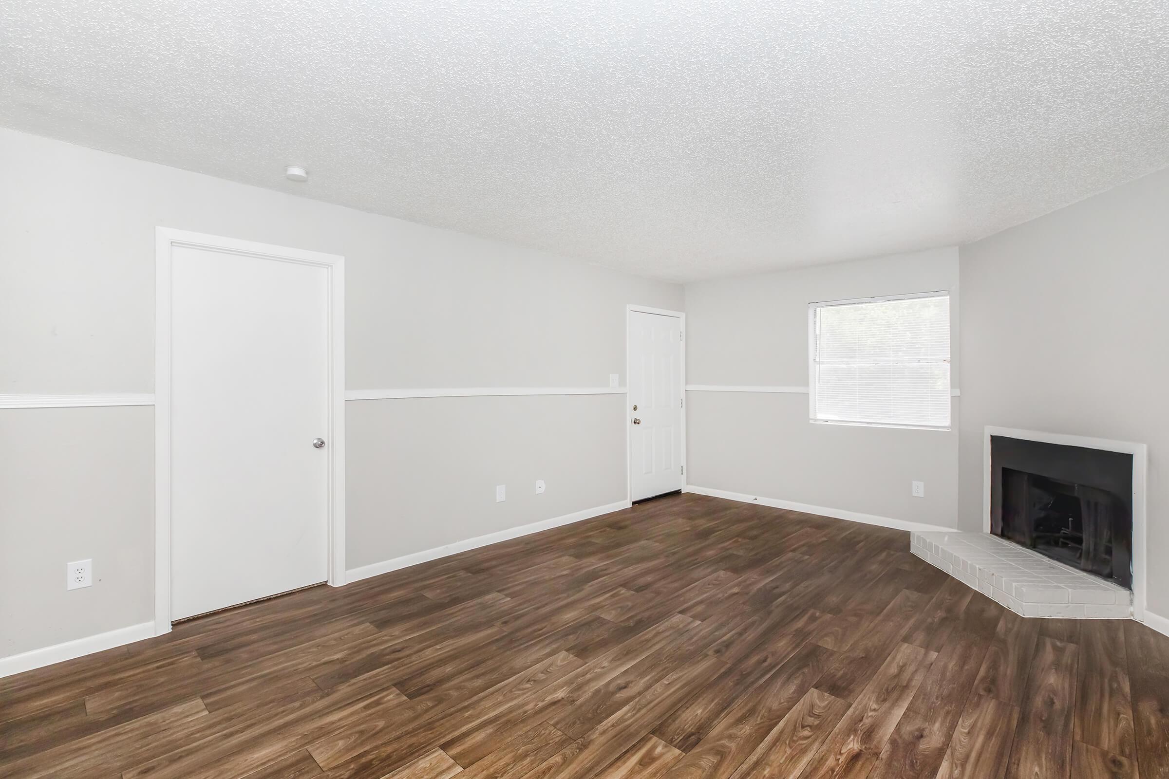 a room with a wooden floor