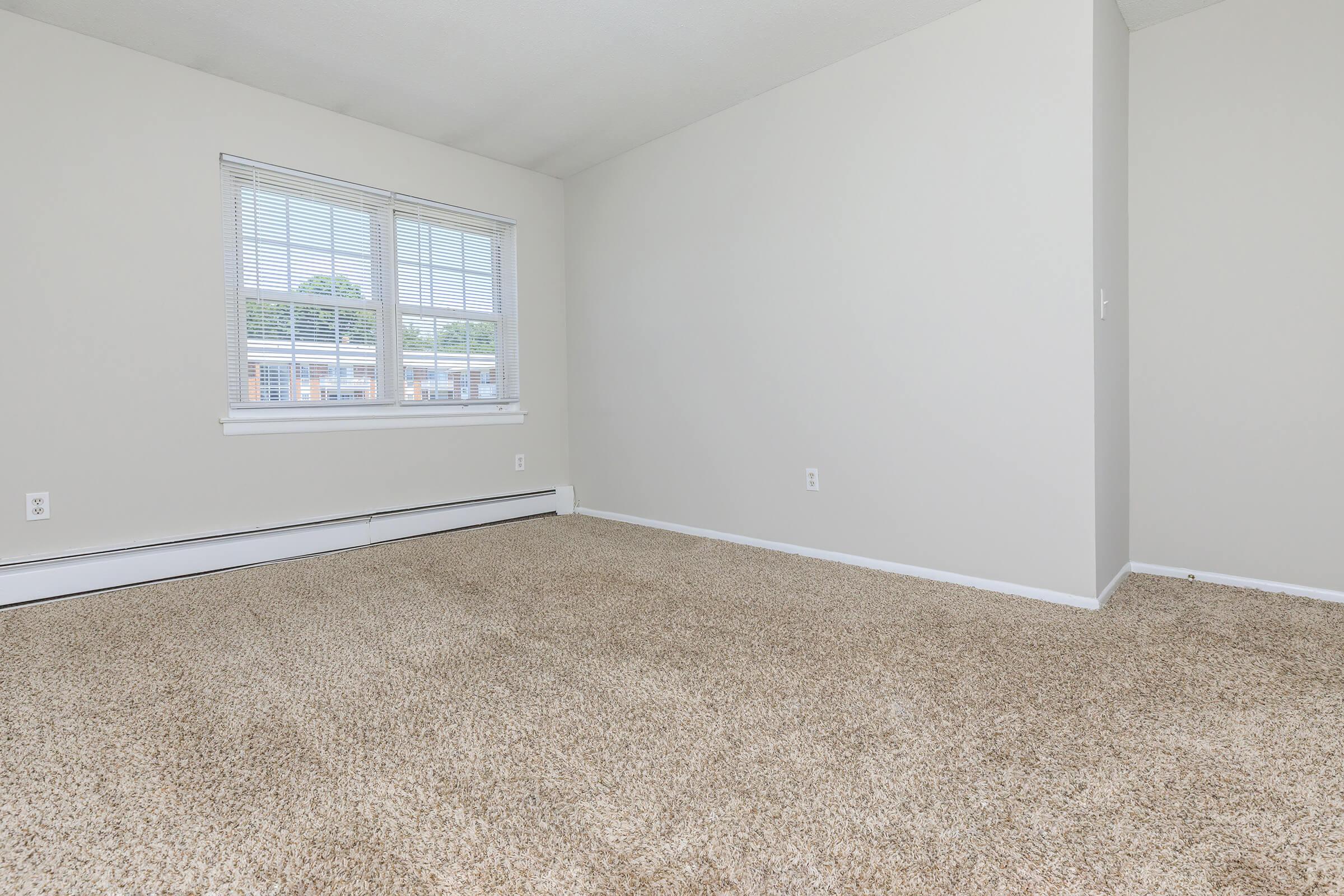 a room with a large window