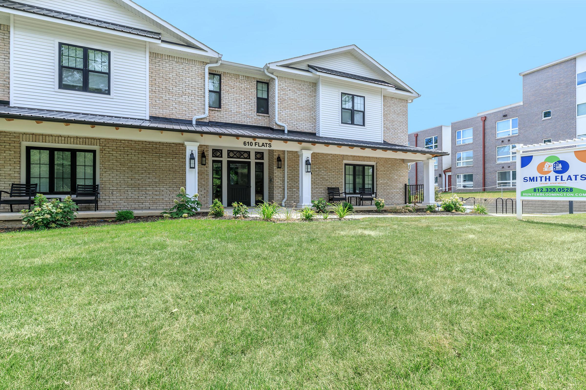 a large lawn in front of a house