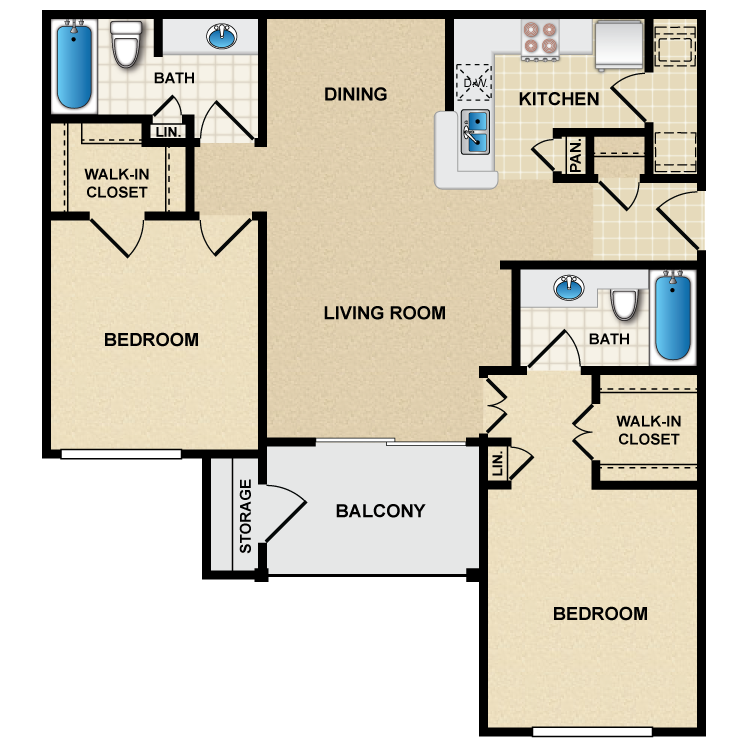 Floor plan image of B1 Picasso