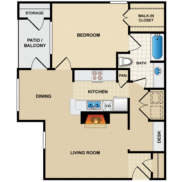 Floor plan image of A3 Renoir
