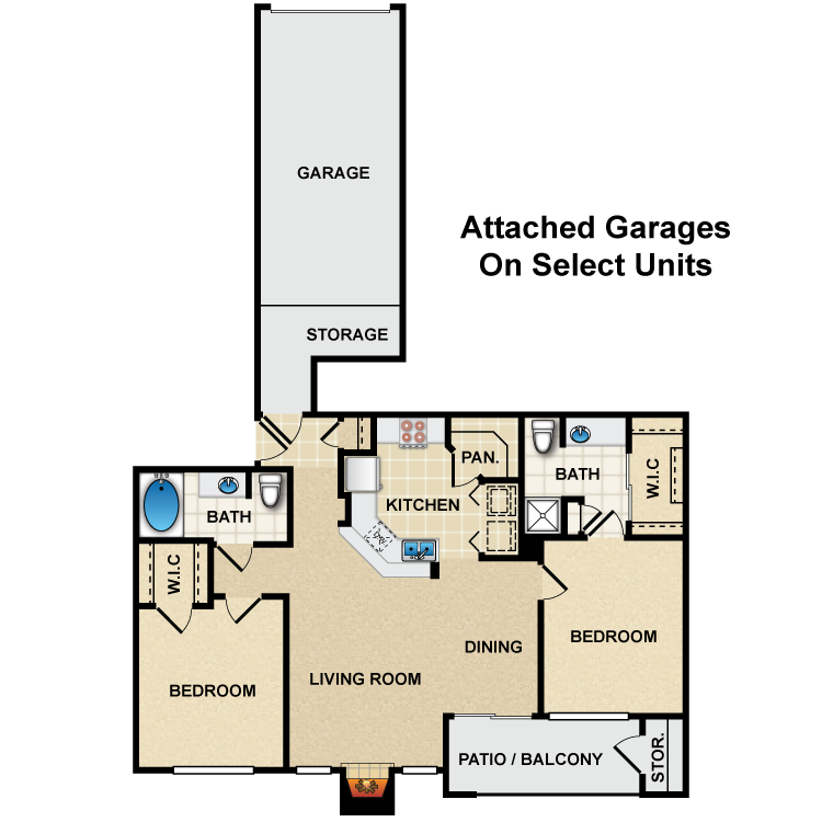 Floor plan image of B2 Serat