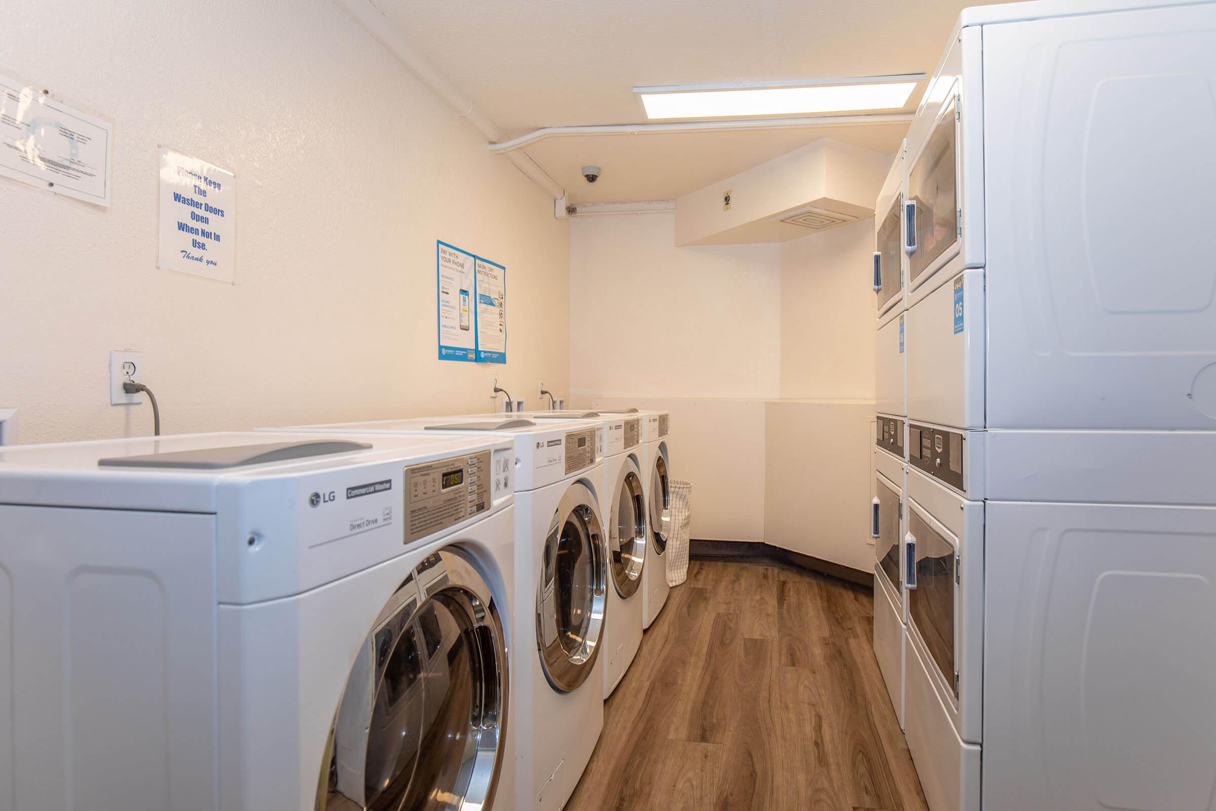 a washer in a kitchen