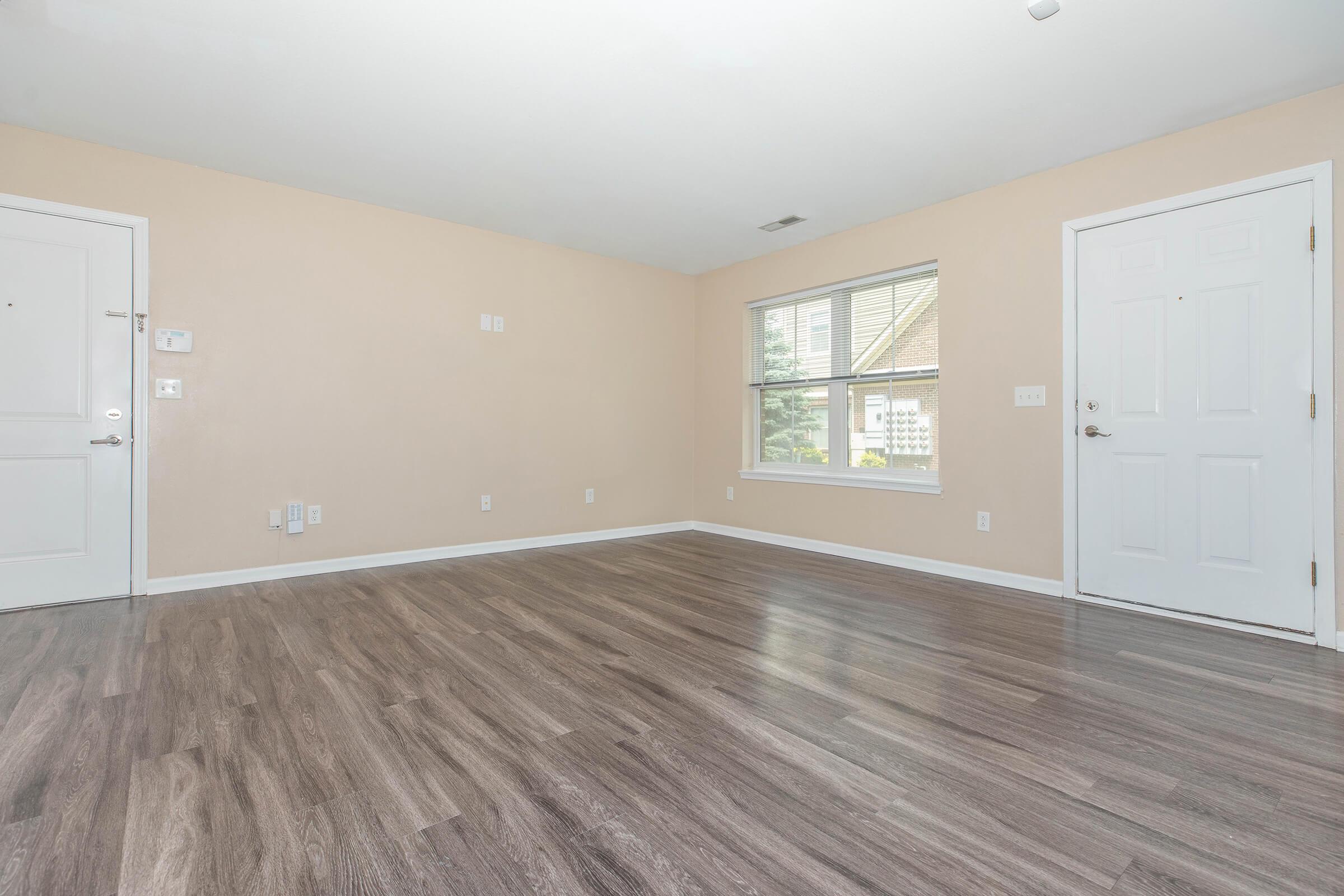 a room with a wooden floor