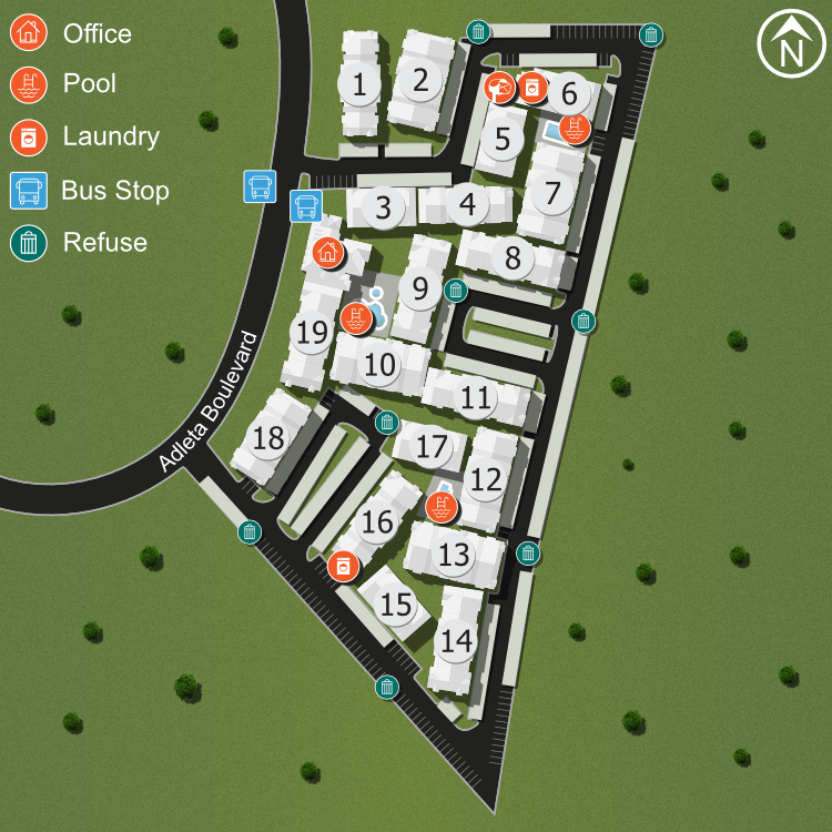 We make every effort to make our website accessible to anybody, especially those with disabilities. If you have question in terms of the relative location of an amenity or apartment home, please give us a call.