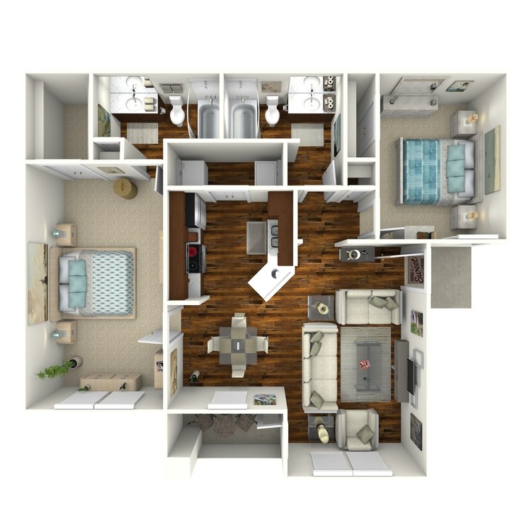 Floor plan image of Unit D