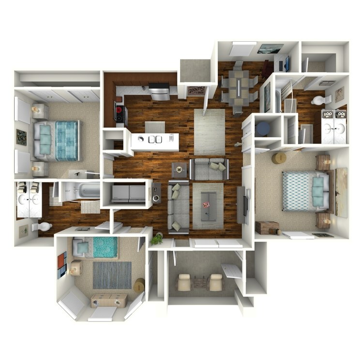 Floor plan image of Unit E