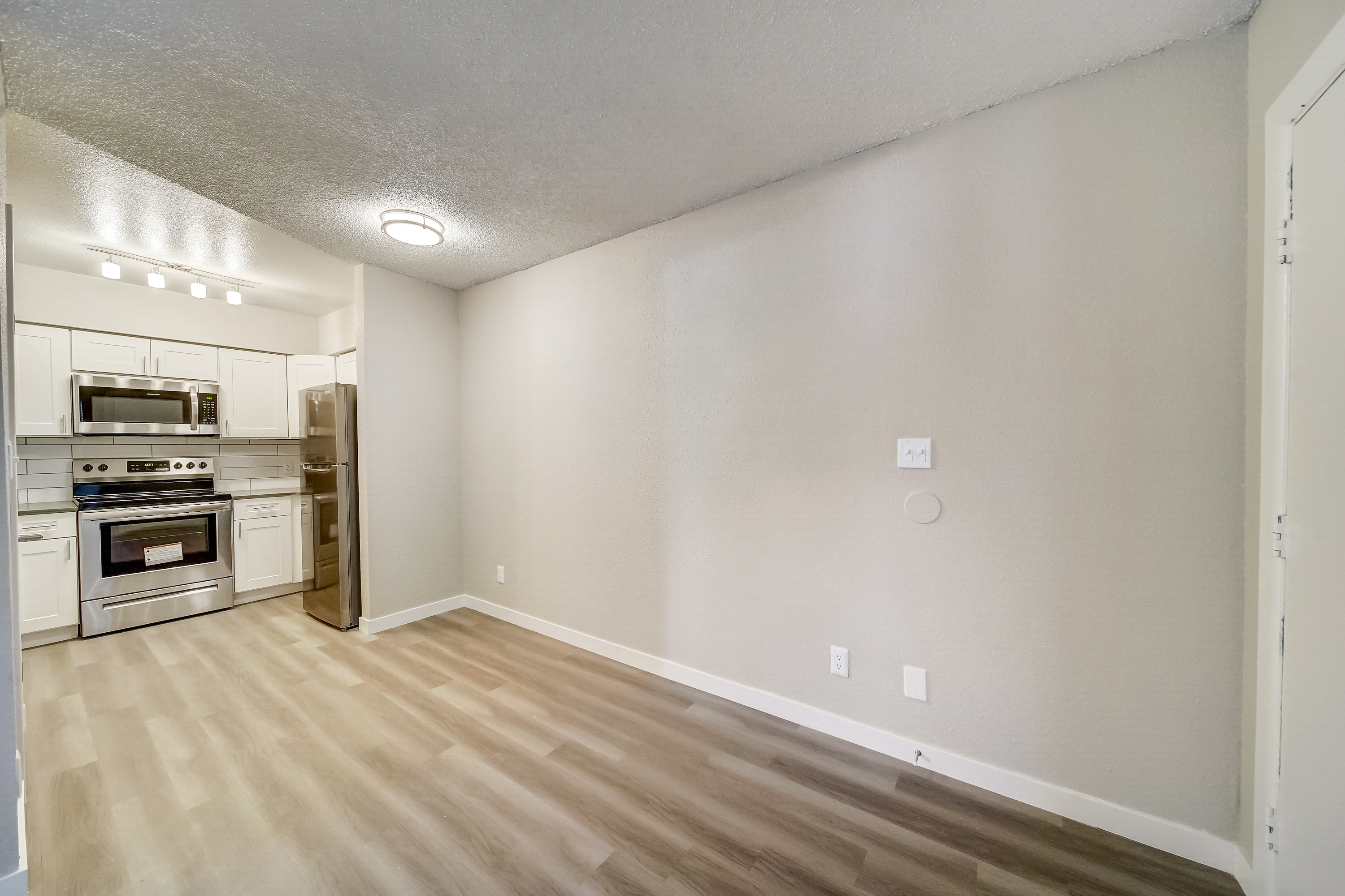 a room with a wooden floor