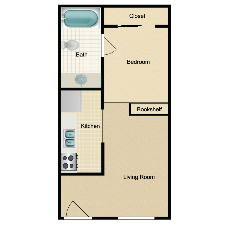 Floor plan image of Studio
