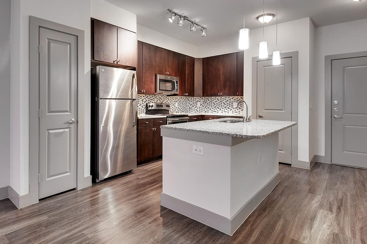 KITCHEN ISLAND AND PANTRY