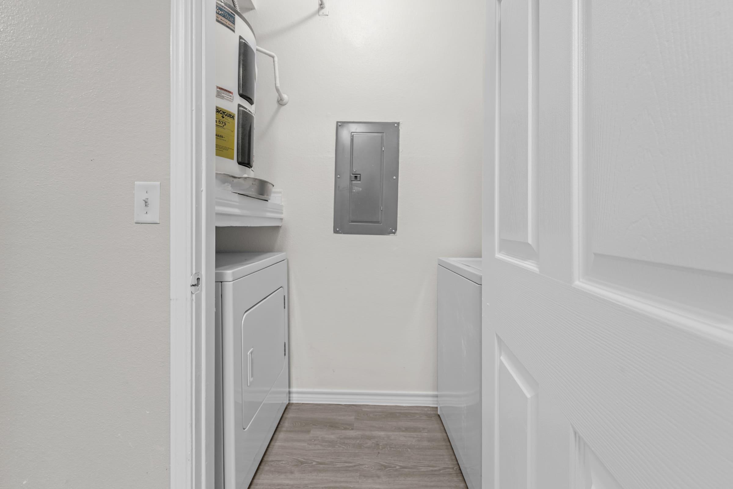 a refrigerator with the door open