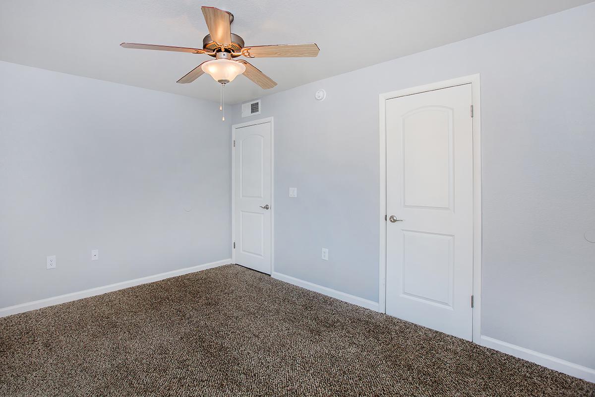 a room with white walls