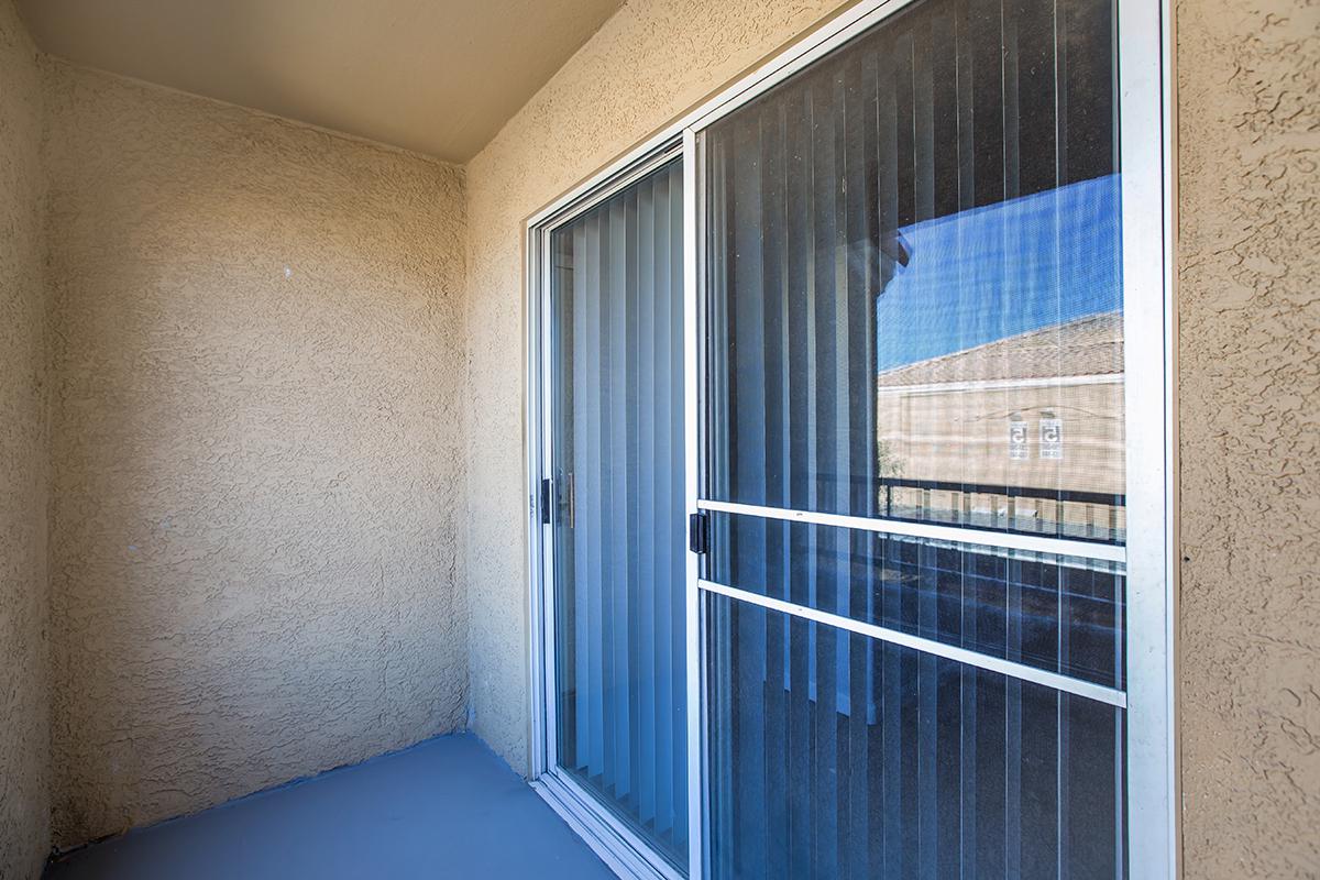 a glass door