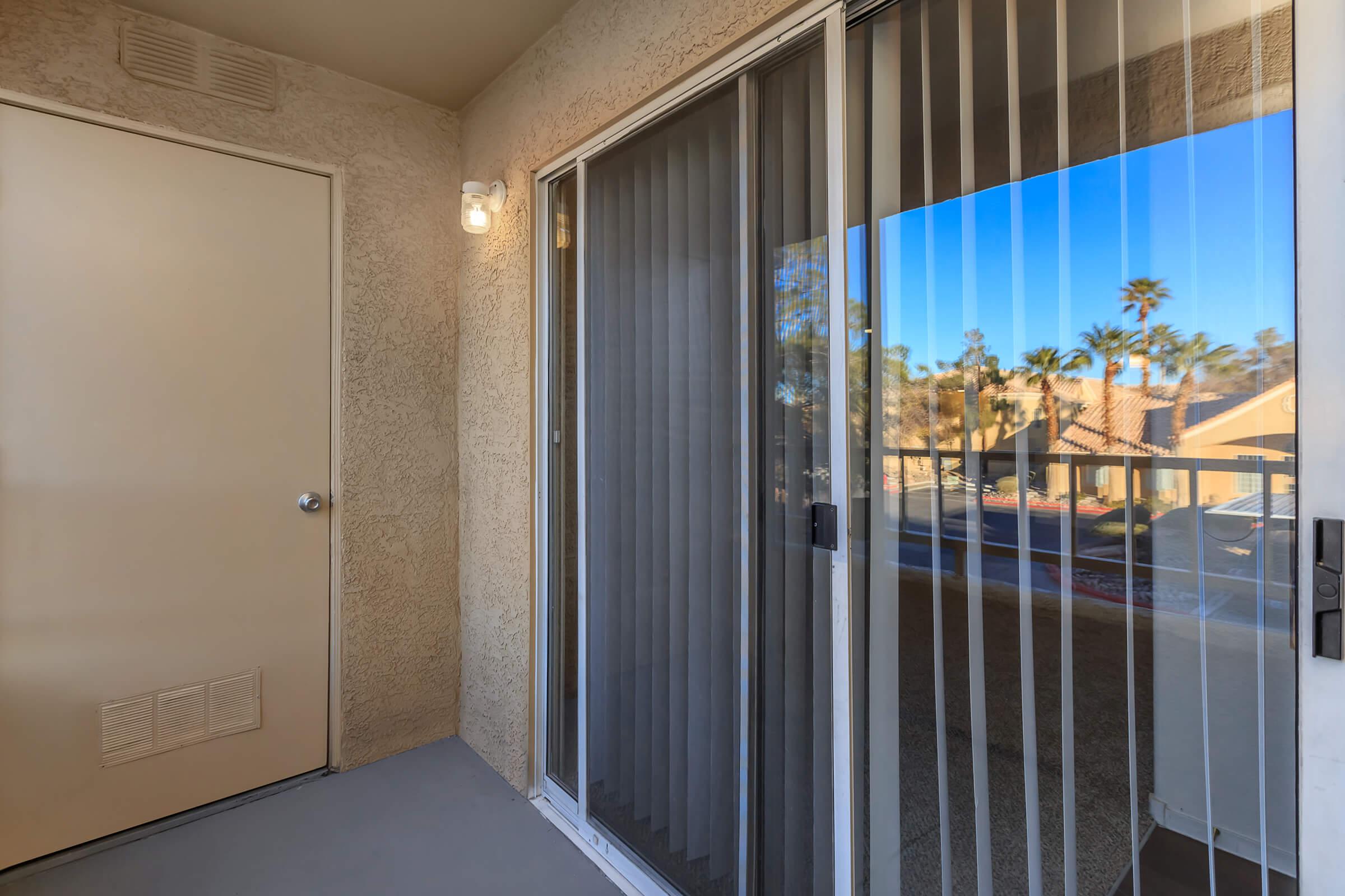 a glass shower door