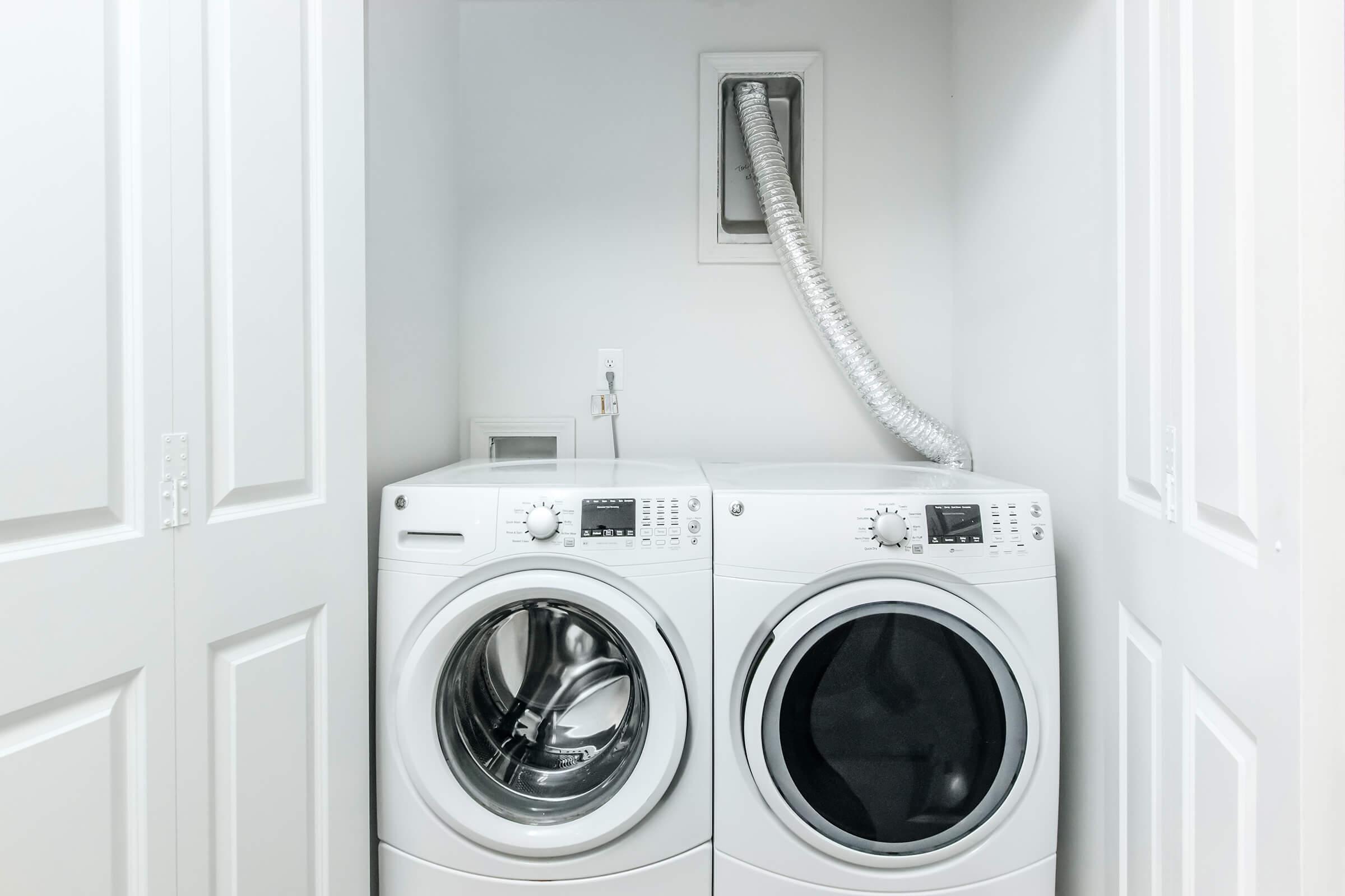 a washer in a small room