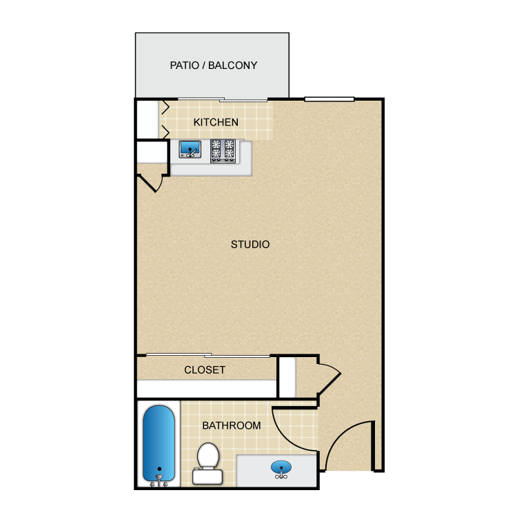 Floor plan image of Studio