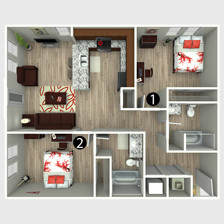 Floor plan image of 2D