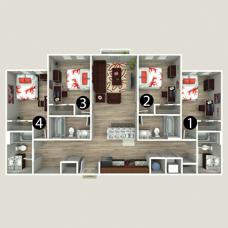 Floor plan image of 4A